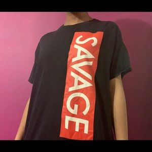 Black savage t-shirt